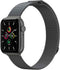 imoshion Milanees magnetisch bandje - Geschikt voor Apple Watch 1, 2, 3, 4, 5, 6, 7, 8, 9, 10 (42 mm), SE - 38/40/41 mm - Grijs - S
