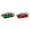 Kaars DKD Home Decor Rood Groen 5,5 x 5,5 x 6,5 cm (2 Stuks)