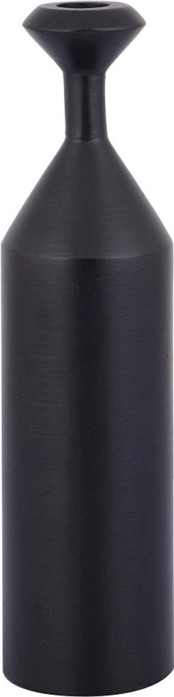 PTMD Yanou Black Aluminum Candleholder Hourglass L