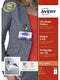 Badge avery 4822 met clip + insteekkaarten 60x90mm | 6 stuks
