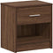 vidaXL - Nachtkastje - met - lade - 39x28x41 - cm - bruin - eikenkleurig