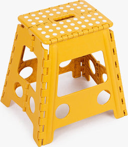 5Five Opvouwbaar trapje / opstapje - Kunststof - H39 CM - Geel