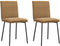 vidaXL - Eetkamerstoelen - 2 - st - fluweel - bruin
