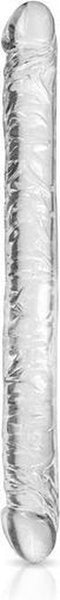 Pure Jelly 34 T - Dubbele Dildo - 34 x 3.2cm - Transparant Wit