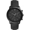 Fossil Neutra Chrono FS5503 - Polshorloge - Quartz - Zwart Leer - Ø 44 mm