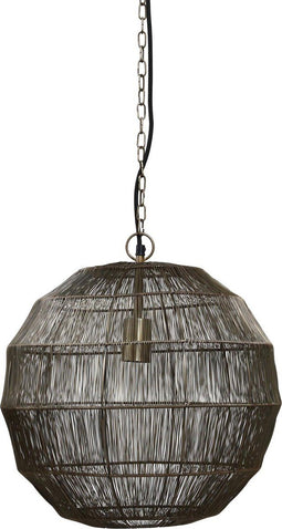 PTMD Zezz Wire Hanglamp - 41 x 41 x 42 cm - Messing - Goud - goud