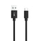 Ansmann USB-A naar USB-C - Data- en oplaadkabel - 200 cm - Zwart