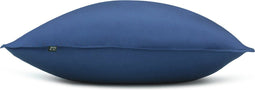 Zohome Kussensloop Satinado - Kussenhoes van 60x70 cm - Set van 2 stuks - 100% Katoen-Satijn - Blauw