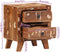 vidaXL - Nachtkastje - 40x32x46 - cm - massief - gerecycled - hout