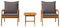 vidaXL - 3-delige - bistro - set - met - kussens - in - massief - acaciahout