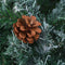 vidaXL - Kunstkerstboom - met - verlichting - kerstballen - dennenappels - 180 - cm