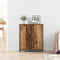 vidaXL - Sideboard - Oud - Hout - 70x30x80 - cm - Houtcomposiet - en - Staal