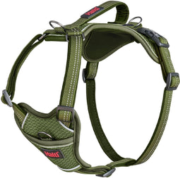 Halti walk XS hondentuigje - anatomisch harnas - 5 verstelpunten = perfecte pasvorm - groen - reflecterend - nek 20-32cm - borst 32-44 cm