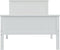 vidaXL - Bedframe - massief - grenenhout - wit - 100x200 - cm