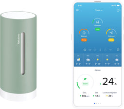 Netatmo Slimme Binnenmodule – 2e Generatie – CO2 Meter & Hygrometer – Uitbreiding Weerstation – Werk