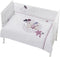 Interbaby Bedtextielset Maan 70 X 140 Katoen 3-delig Wit/roze