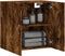 vidaXL - Wandkast - 60x31x60 - cm - bewerkt - hout - gerookt - eikenkleurig
