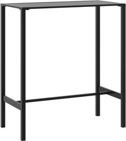 vidaXL - Bartafel - 100x50x110 - cm - gepoedercoat - staal - zwart