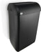 Afvalbak blacksatino open inworp 43 liter zwart