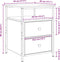 vidaXL - Nachtkastjes - 2 - stuks - Zwart - Eiken - 44x45x60 - cm - Bewerkt - Hout