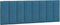 vidaXL Hanko - Hoofdbordkussen - Fluweel - 120 cm - Blauw