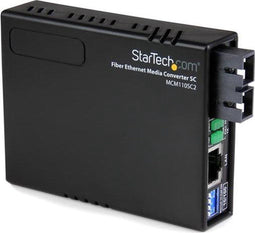 Startech.com MCM110SC2EU - 10/100 multi-mode Glasvezel Ethernet Converter SC - 2 km bereik