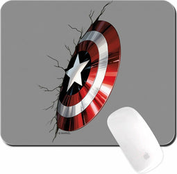 ERT GROUP Marvel Captain America Shield - Muismat 22x18cm 3mm dik - Grijs