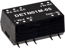 Mean Well DETN01M-15 DC/DC-convertermodule 34 mA 1 W Aantal uitgangen: 2 x Inhoud 1 stuk(s)