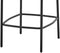 Rousseau Ella - Barstoel - Stof grijs - H 85 x B 37 x D 42 cm (set van 2)