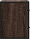 vidaXL - Nachtkastjes - 2st - wandgemonteerd - 40x31x39,5cm - bruin - eikenkleurig