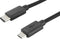 Digitus USB-kabel USB 2.0 USB-C stekker, USB-micro-B stekker 1.80 m Zwart Rond, Stekker past op beide manieren, Afgesch