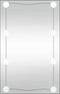 vidaXL - Wandspiegel - met - LED's - rechthoekig - 50x80 - cm - glas