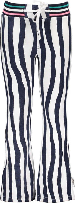 B. Nosy Kids - Meisjes Broek - Flair pants met zebra print - Maat 140