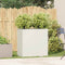 vidaXL - Plantenbak - 40x40x80 - cm - koudgewalst - staal - wit