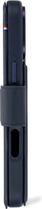 DECODED iPhone 16 Pro - Leren Detachable Wallet Case - 2-in-1 Magnetisch Afneembaar - Premium ECCO Leer - Navy Blauw