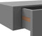 vidaXL - Wandschap - met lade 40x23,5x10 cm MDF grijs