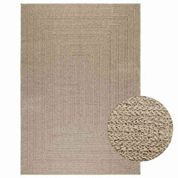 vidaXL - Vloerkleed - ZIZUR - beige - binnen - en - buiten - 160x230 - cm - jute - look