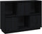 vidaXL - Dressoir - 110,5x35x80 - cm - massief - grenenhout - zwart