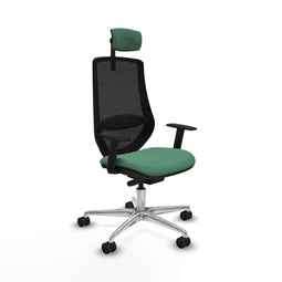 Bureaustoel Piqueras y Crespo D086N2W Smaragdgroen