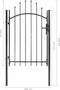 vidaXL - Poort - 1x2 - m - staal - zwart