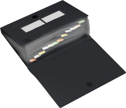 Sorteermap hf2 met 12 vakken zwart | 8 stuks