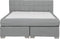 ADMIRAL - Boxspringbed - Lichtgrijs - 140 x 200 cm - Polyester