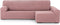 Hoes voor chaise longue met lange armleuning rechts Eysa THOR Roze 170 x 110 x 310 cm