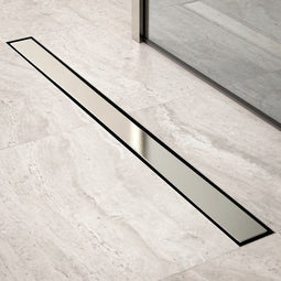 Mirlux Douchegoot - 90 cm - Tegelrooster - RVS - Met Flens