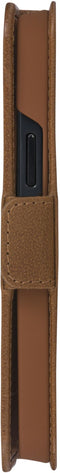 Dbramante1928 iPhone 13 - Flip cover - Magneetsluiting en ruimte voor pasjes - Cognac