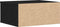 vidaXL - Printerstandaard - Zwart - Eiken - 49x40x22,5 - cm - Bewerkt - Hout