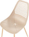 MONTELLO - Set van 4 stoelen - Beige - Synthetisch materiaal