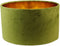 Ronde lampenkap - 25x25x18 - Olijfgroen/goud - Velvet