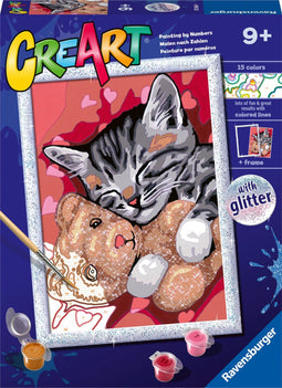 Ravensburger CreArt Peaceful Kitten - Schilderen op nummer voor kinderen