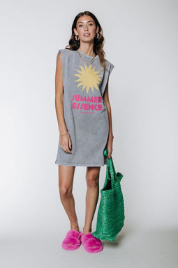 Colourful Rebel Summer Essence - Padded Dress - 100% biologisch katoen - Maat S